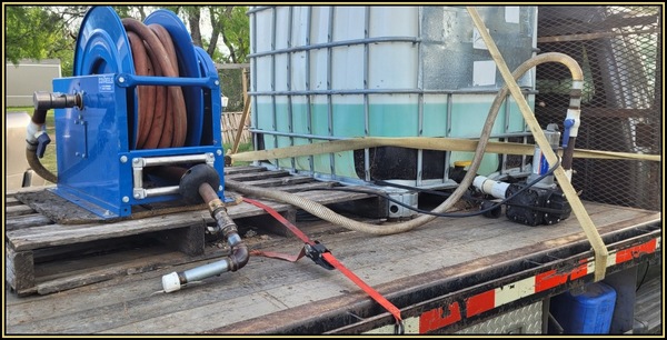 Commercial Syrup Pumping System With Hose Reel For Feeding Bees