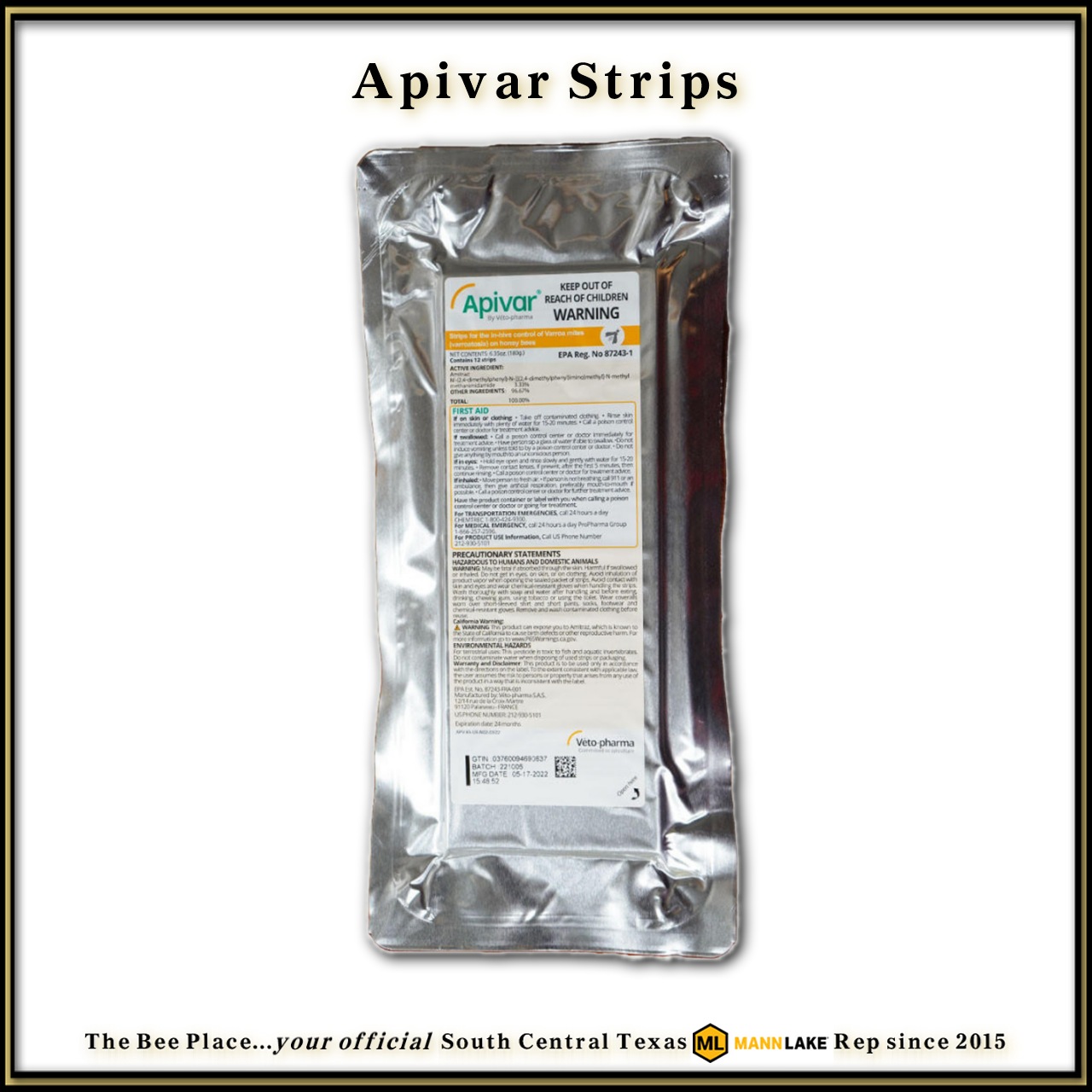 Apivar Strips Image 1